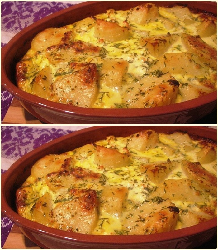 Este o garnitura perfecta, dar la cat e de buna nici carne nu-ti mai trebuie!